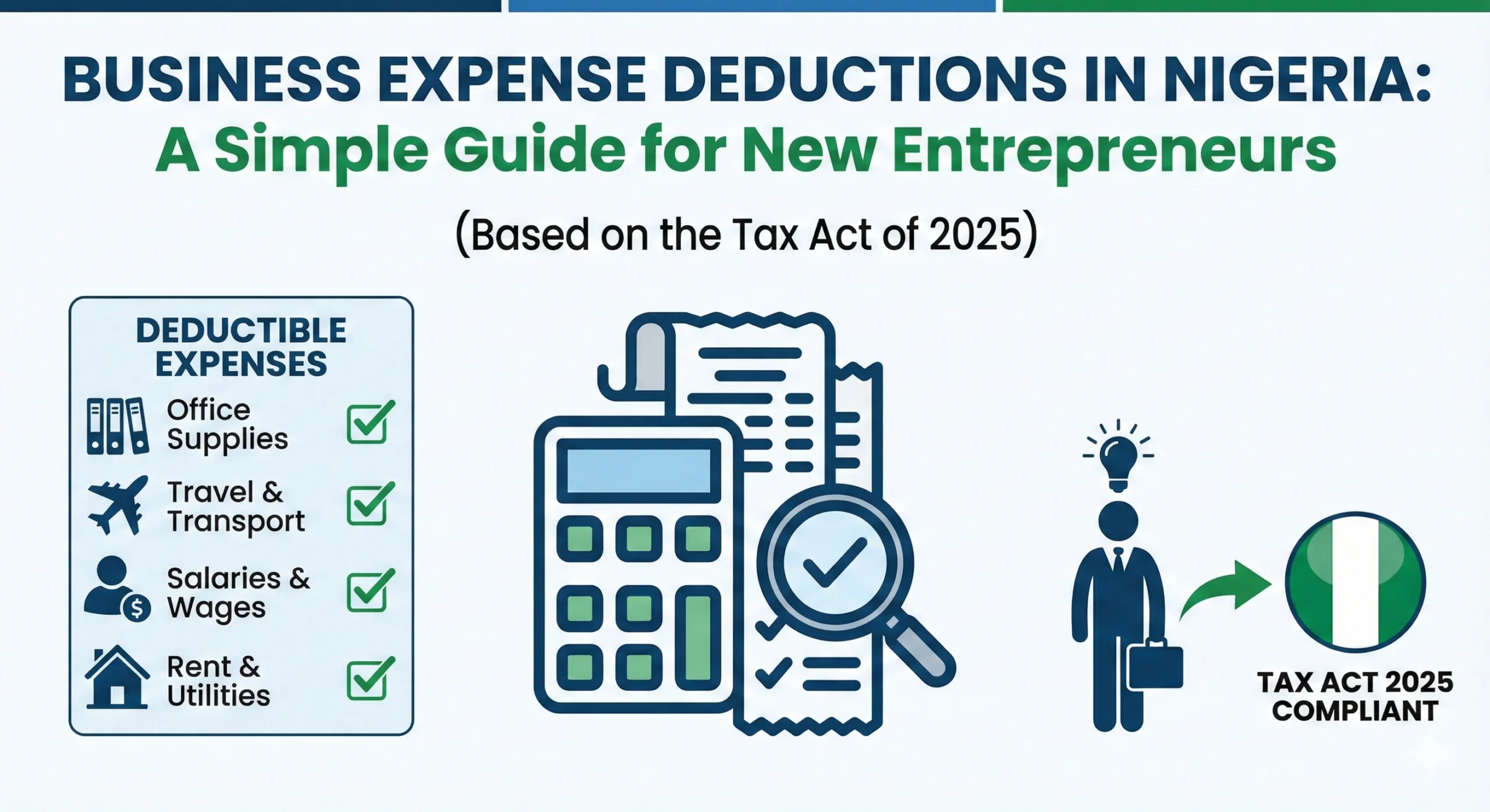Business Expense Deductions in Nigeria: A Simple Guide for New Entrepreneurs (Based on the Tax Act of 2025)