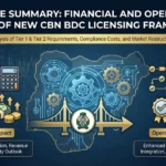 Executive Summary: Financial and Operational Impact of New CBN BDC Licensing Framework