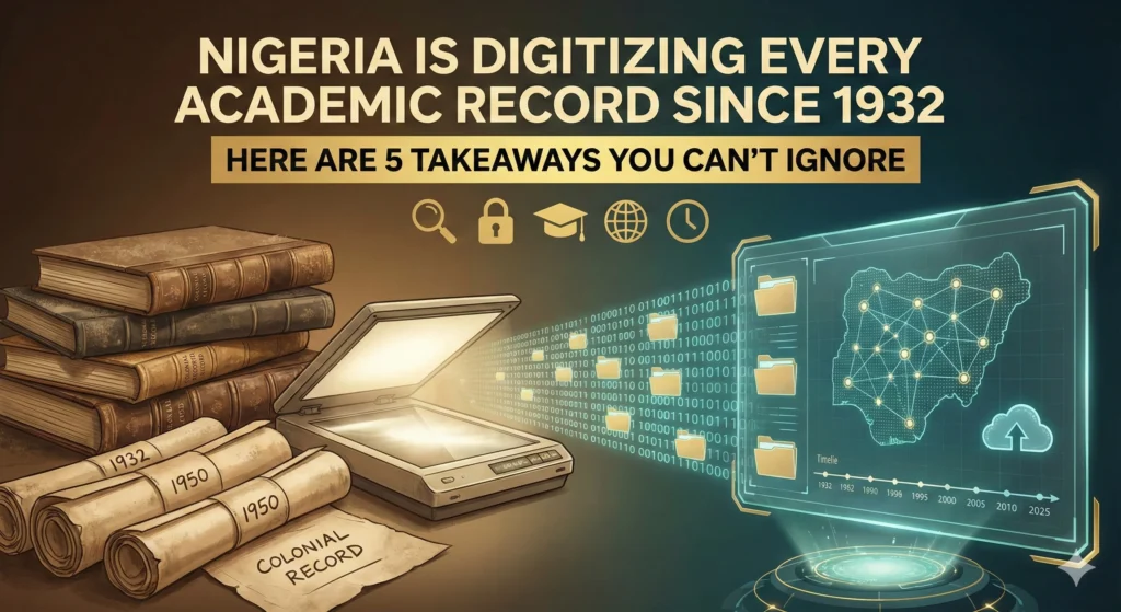 Nigeria is Digitizing Every Academic Record Since 1932. Here Are 5 Takeaways You Can't Ignore.