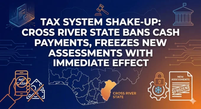 Tax System Shake-Up: Cross River State Bans Cash Payments, Freezes New Assessments with Immediate Effect